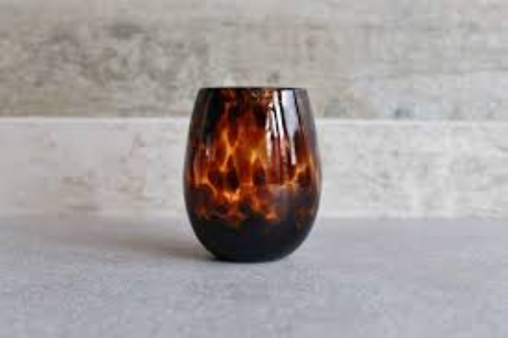 4.5 OZ ANIMAL PRINTED G/JAR CANDLES DARK AMBER 